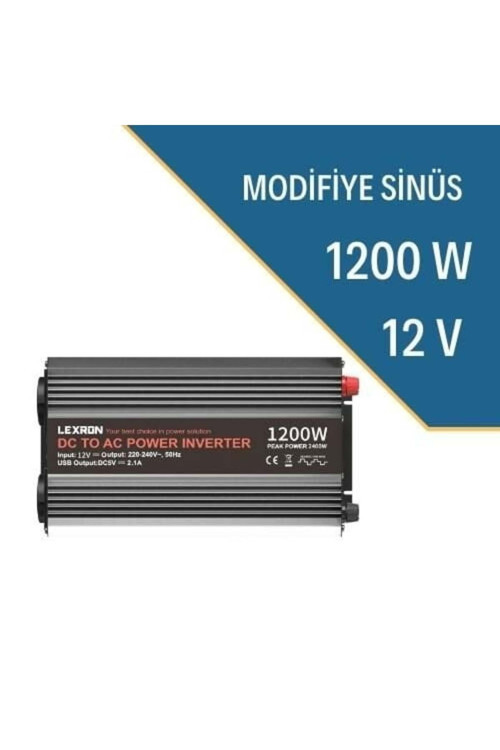 Lexron 12V 1200W Inverter Grafen Enerji