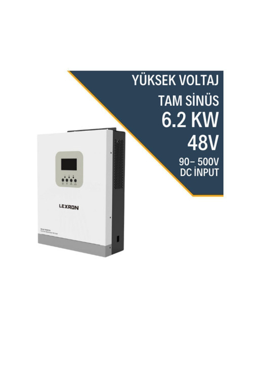 Lexron 6.2Kw Mppt Paralel 90-500V Pv Input 100A Mppt Inverter Parallenebilir