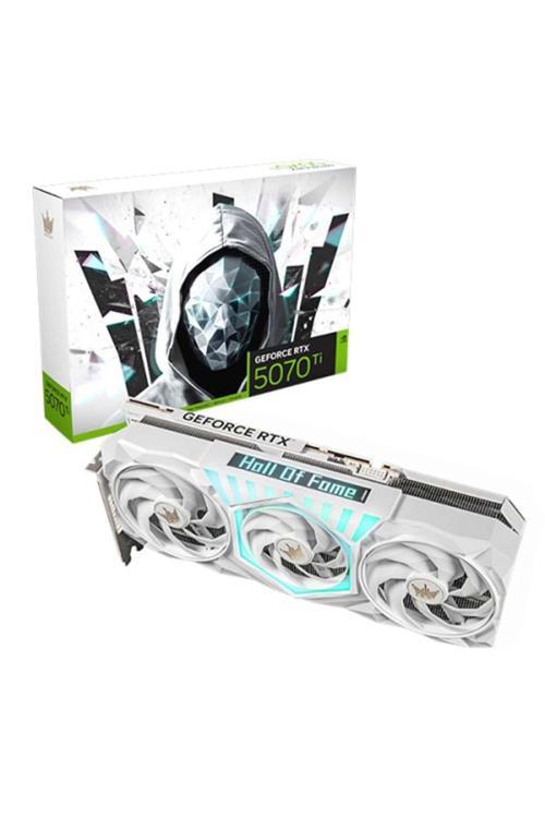 GeForce RTX 5070 Ti HOF Gaming White 1-Click OC 16GB GDDR7 256 Bit DLSS 4 Ekran Kartı (57IZN6MDDPWT)