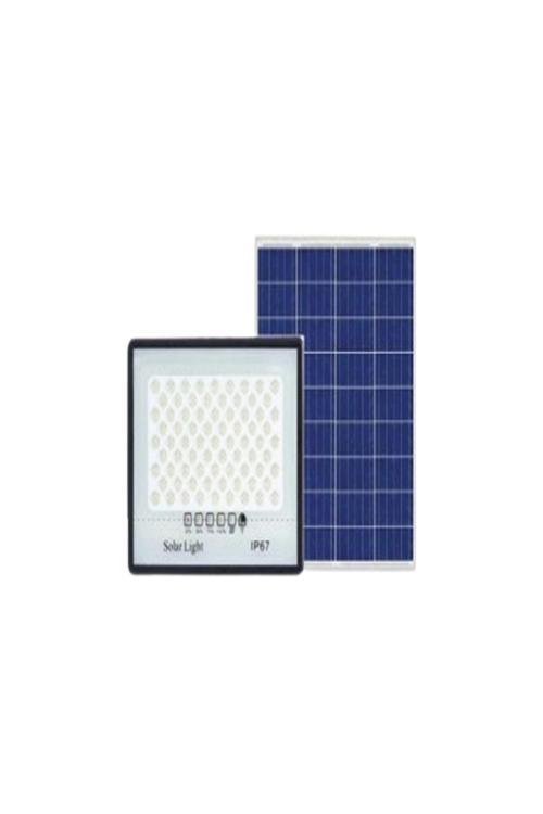 Solar Güneş Enerjili 100 Watt Kumandalı Led Aydınlatma Projektör