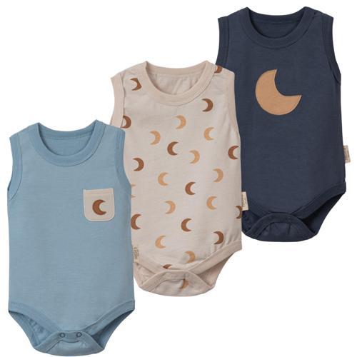 MOON ASKILI ÜÇLÜ BODY SET Mavi