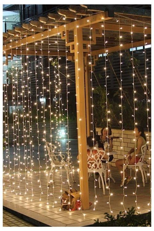 2.5 X 2.5 Metre Saçaklı Perde Led Dekoratif Amaçlı Perde Led