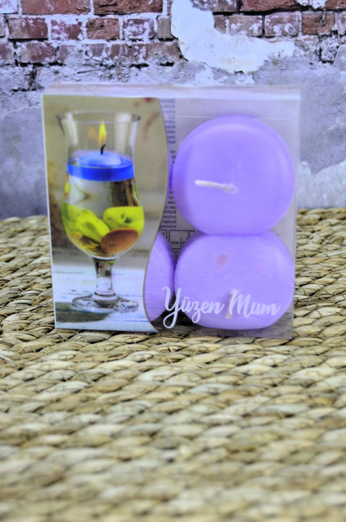 Yüzen mum 4 lü 35 gr 4 saat yanar