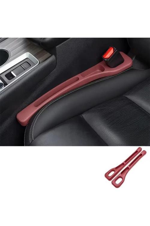 Bordo 2 Adet Araç Oto Koltuk Arası Boşluk Doldurma Pedi Cüzdan Para Düşme Önleyici Telefon Tutucu
