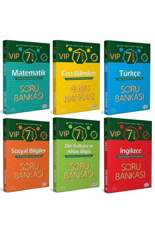Editör Yayınevi 7. Sınıf Tüm Dersler Vip Soru Bankası 6 Lı Set