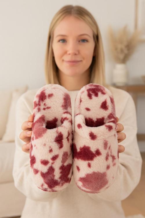 SOLARA Kadın Ev Terliği Kışlık Terlik Kauçuk Ses Yapmaz Taban