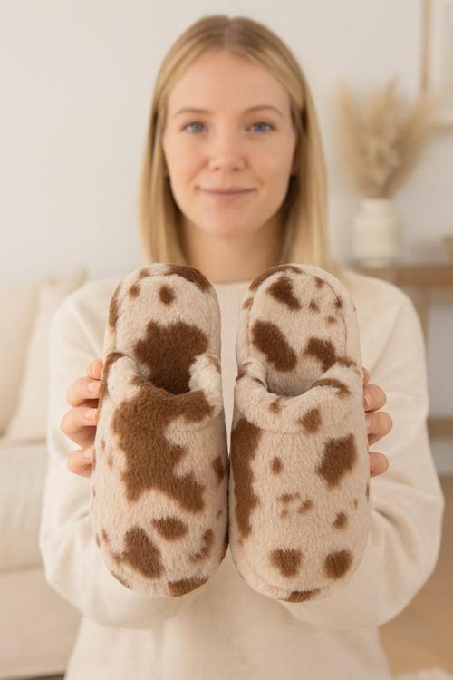 SOLARA Kadın Ev Terliği Kışlık Terlik Kauçuk Ses Yapmaz Taban