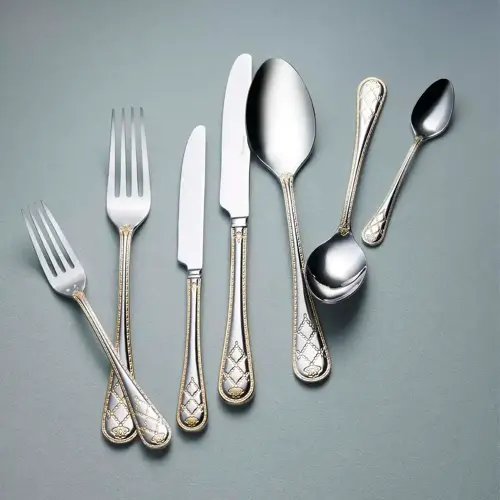 Lidya 89 Parça Gold Çatal Kaşık Bıçak Seti A2160