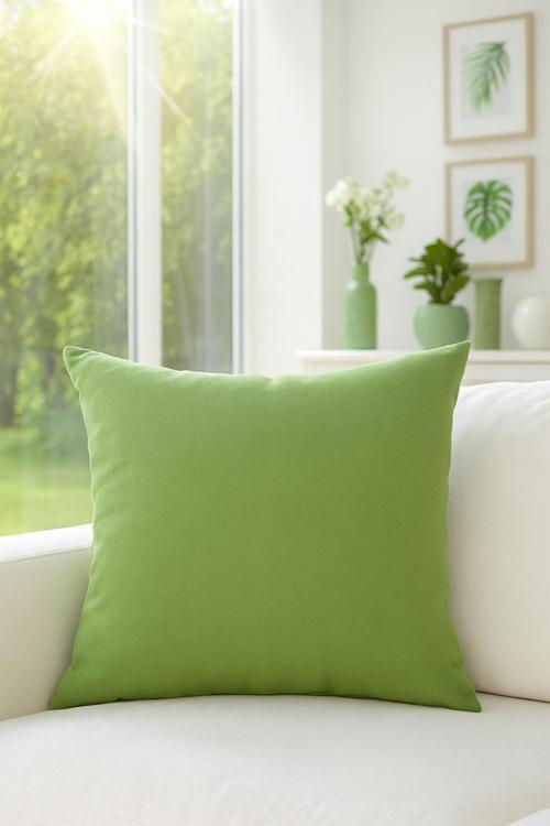 Düz Duck Kırlent Kılıfı Yeşil 40x40