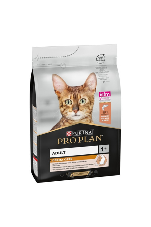 1.5 Kg Adult Proplan Derma Plus Tüy Ve Deri Sağlığı İçin Somonlu Kedi Maması - Tüy Yumağı Kontrolü