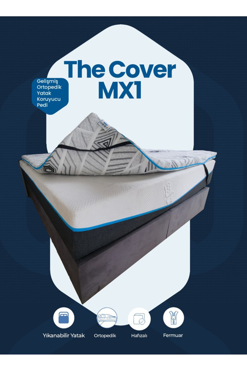 MEG'A Bedding Cover Mx1 Gelişmiş Ortopedik %100 Visco Sünger Yıkanabilir Fermuarlı Kılıf Yatak Pedi