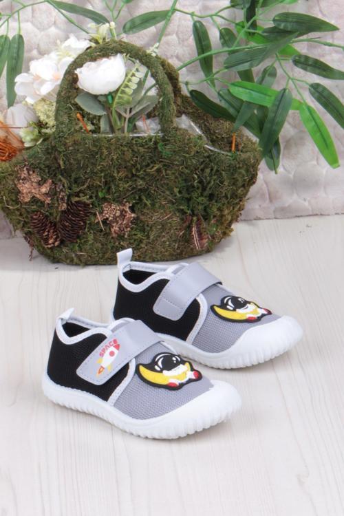 3410 Gz Astronot Anaokulu Kreş Ev Erkek Çocuk Keten Panduf Ayakkabı