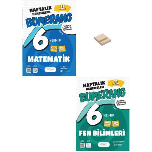 6. Sınıf Bumerang Matematik ve Fen Bilimleri 32 Haftalık Denemeleri + Telefon Standı