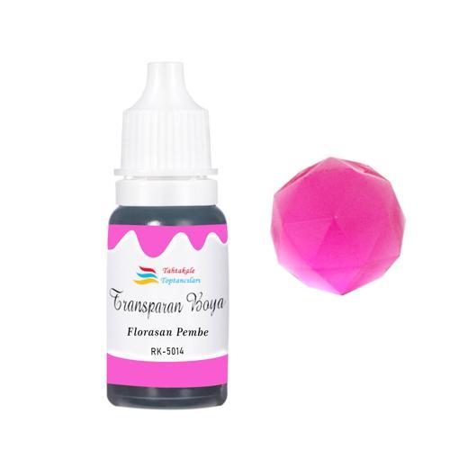 Epoksi Reçine Transparan Boya Pigment Şeffaf Epoksi Boyası 20 ML Floresan Pembe - 5014