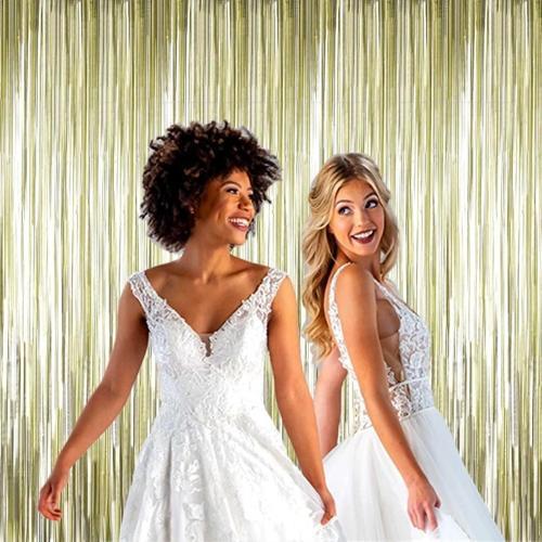 Nessiworld Mat Altın Püsküllü Kapı Perdesi - Parti, Bekarlığa Veda, Doğum Günü 1x2 m