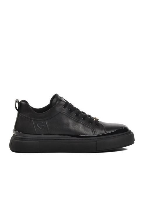 24K592 ESNEK TABAN DERİ SNEAKER ERKEK SPOR AYAKKABI