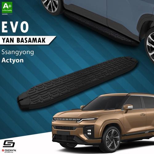 Ssangyong Actyon Evo Siyah Yan Basamak 183 Cm 2024 Üzeri A+ Kalite