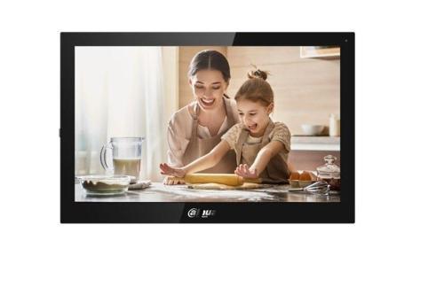 VTH5321GB-W 7" ANDROİD W-Fi Dokunmatik Ekranlı Çok Yönlü Mikrofon Villa Tipi İntercom İç Ünite Siyah