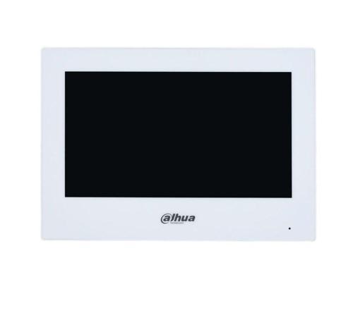 VTH2621GW-P 7" TFT LCD Dokunmatik Ekran Çok Yönlü Mikrofon Villa Tipi İntercom İç Ünite Beyaz Kasa