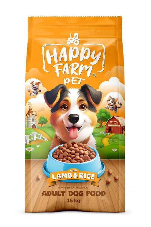 Happy Farm Yetişkin Köpek Maması Kuzu Etli 15 KG