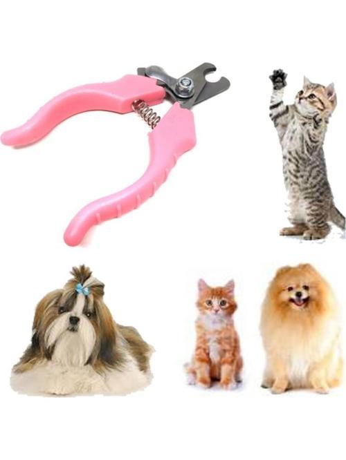 Kedi Köpek Yaylı Tırnak Makası Evcil Hayvan Tırnak Kesme Giyotin Pembe