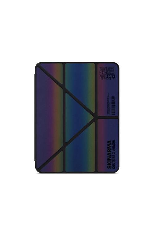 İpad Air 11 2024 Uyumlu Kılıf Skinarma Holografik Tasarımlı Arkası Şeffaf Çıkarılabilir Magnetik