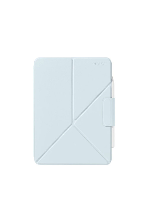 İpad Pro 11 2024 Uyumlu Pitaka Magez Falio 2 Kalem Bölmeli Standlı Kılıf Mavi