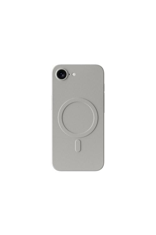 İphone 16E Kılıf M-Safe Şarj Özellikli Amazingthing Minimal Air Serisi Kapak Titanyum - Gri