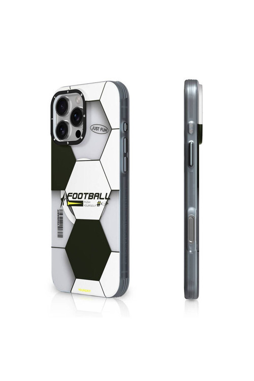 İphone 16 Pro Max Uyumlu Kılıf Şarj Özellikli Spor Tasarımlı Youngkit Dynamic Serisi Beyaz - Siyah