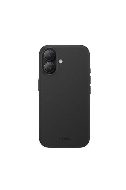 İphone 16 Uyumlu Kılıf Magsafe Şarj Özellikli Çizilmeye Dayanıklı Vitapro Serisi Pu Deri Siyah