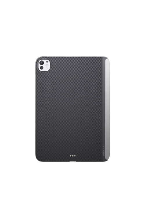 İpad Pro 11 2024 Uyumlu Kılıf Karbon Fiber Pitaka Ultra-Slim Classic Serisi Siyah