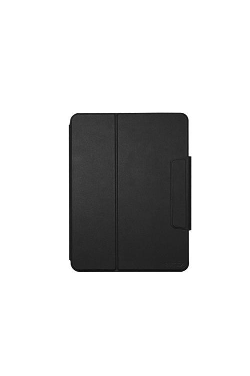 İpad Air 13 2025 Raptic Spin Detachable Folio Pu Ayrılabilir Kalem Bölmeli Standlı Kılıf Siyah