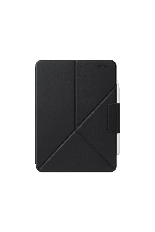 İpad Pro 11 2024 Uyumlu Pitaka Magez Falio 2 Kalem Bölmeli Standlı Kılıf Siyah