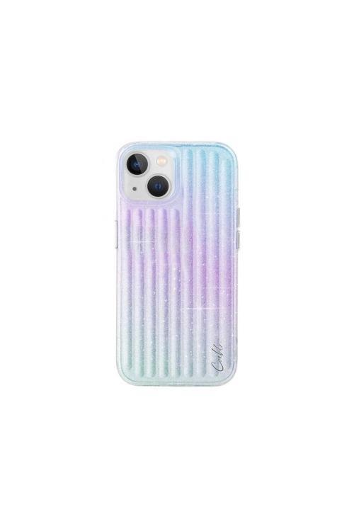 İphone 15 Uyumlu Kılıf Parlayan Arka Yüzey Linear Kılıf Mor