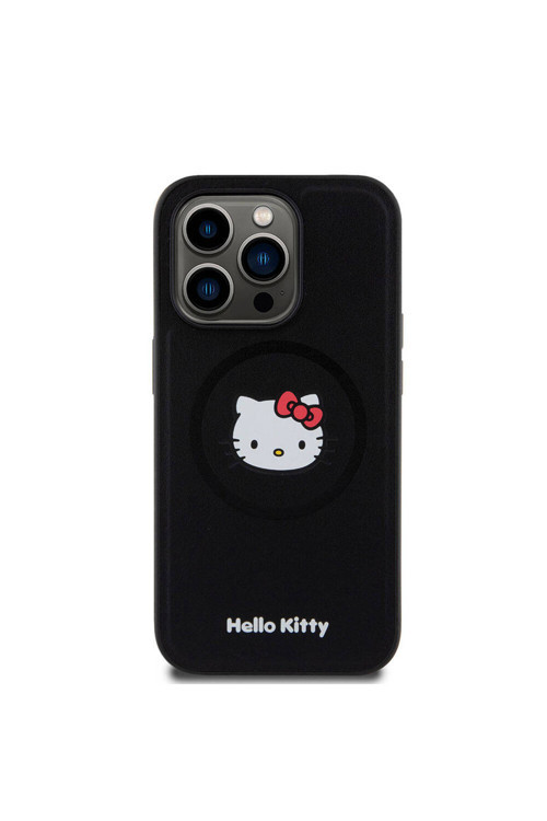 Apple Iphone 15 Pro Uyumlu Kılıf Lisanslı Magsafe Şarj Özellikli Kitty Head Der