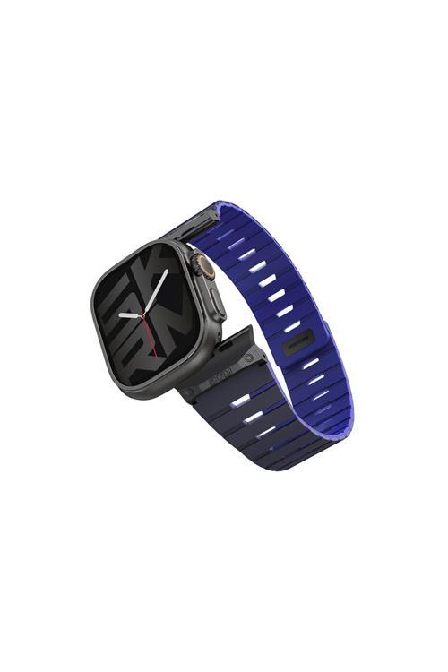 Watch 42Mm Gemini Serisi Tpu Magnetik Silikon Kordon Lacivert