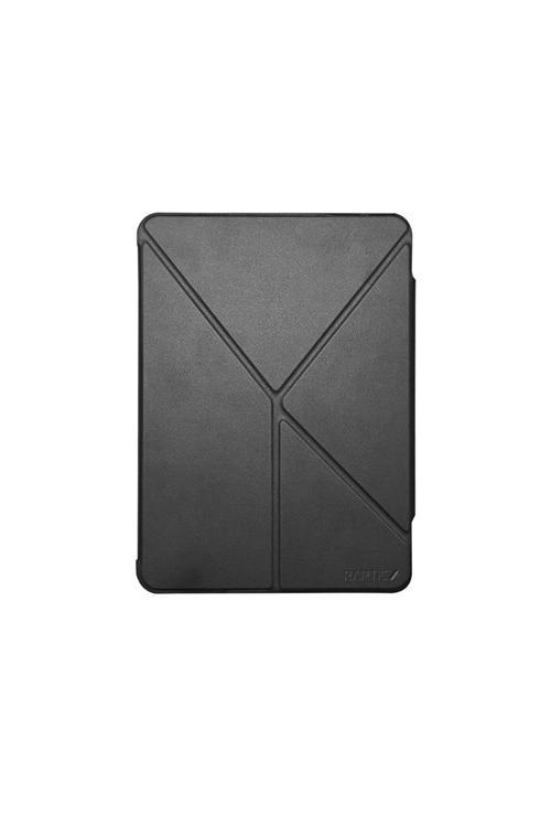 İpad Air 13 2025 Raptic Clear Folio Airbagli Şeffaf Kapaklı Katlanabilir Standlı Kılıf Siyah