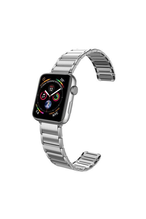 Watch 38Mm Uyumlu Magnetik Metal Kordon Raptic Classic Serisi Gümüş