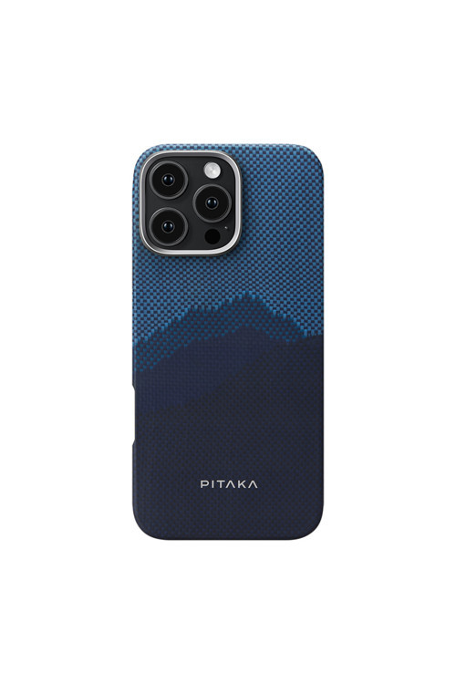 İphone 16 Pro Max Magsafe Uyumlu Pitaka Starpeak Serisi Karbon Fiber Lumintex Fosforlu Kılıf Laciver