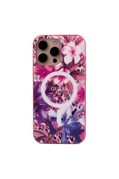 İphone 16 Pro Uyumlu Kılıf Lisanslı Magsafe Şarj Özellikli Iml Baskılı Jungle Ring Mor