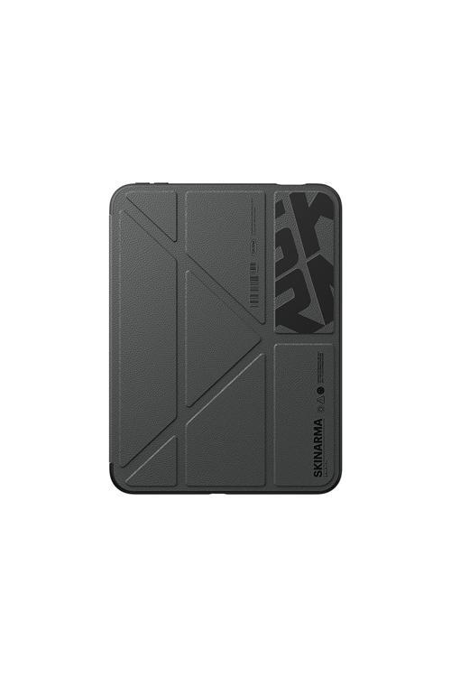 İpad Mini 2021 (6.Nesil) Kılıf Desenli Airbag Tasarımlı Standlı Spunk Kapak Koyu Yeşil