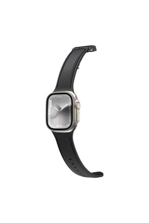 Watch 7 45Mm Titan Swift Deri Dokulu Silikon Kordon Siyah