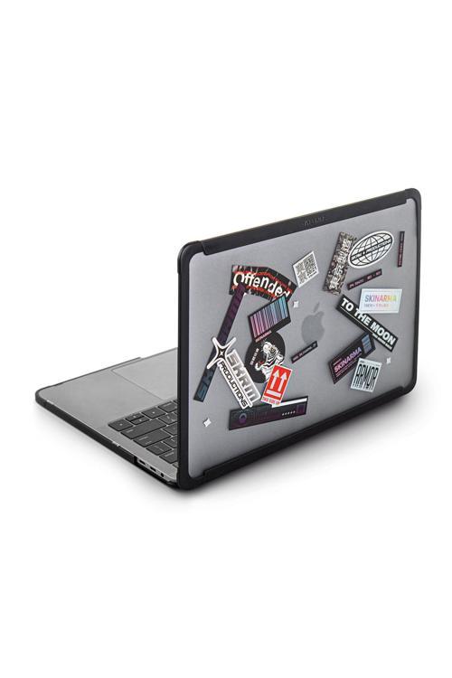 Macbook 13.3' Pro 2020 Uyumlu Henko Klipsli Kurulum Özellikli Kapak Şeffaf Görünüm-Şeffaf