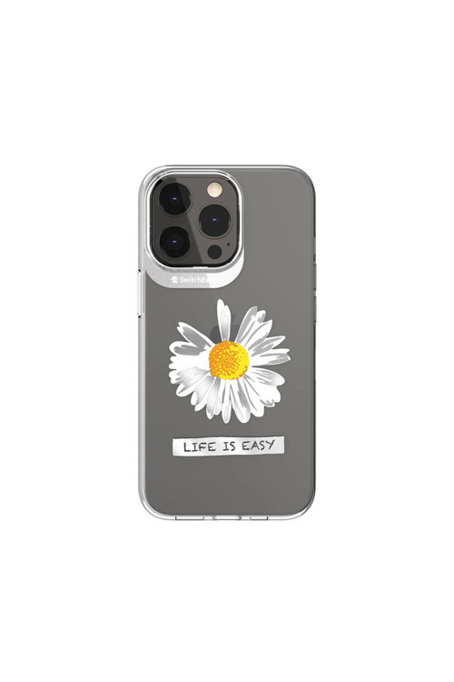 İphone 13 Pro Uyumlu Kılıf Çift Imd Baskılı Lisanslı Artist Daisy Kapak Şeffaf