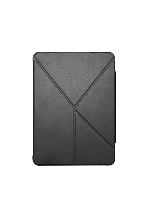 İpad Air 11 2024 Uyumlu Kılıf Raptic Clear Folio Arkası Şeffaf Katlanabilir Standlı Kılıf Siyah