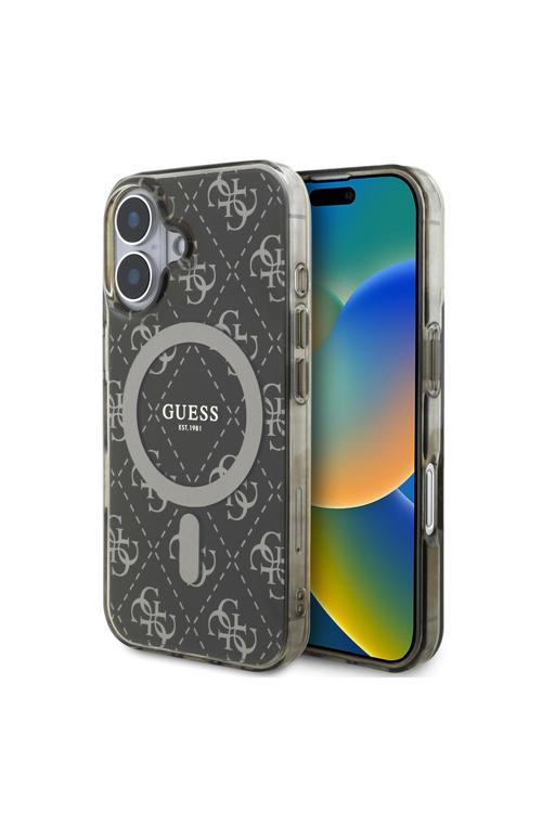 İphone 16 Pro Max Uyumlu Kılıf Lisanslı Magsafe Özellikli Iml Baskı Klasik Logo 4G Desenli