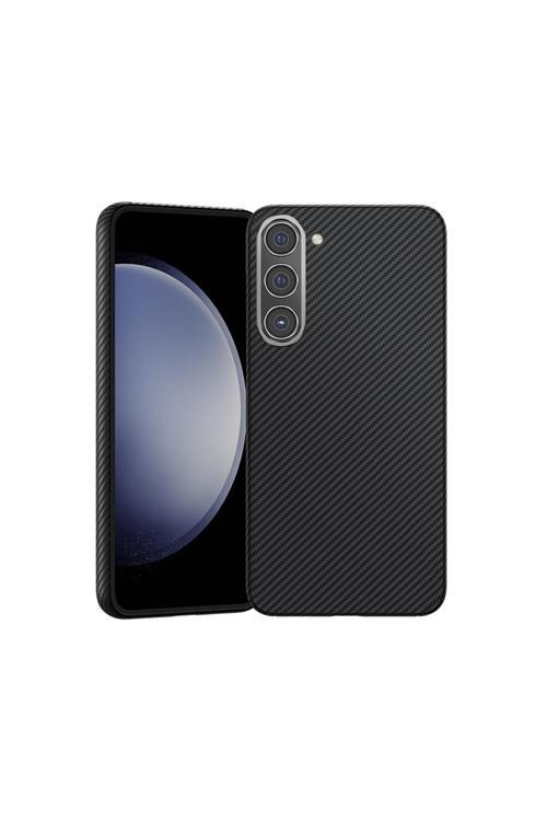 Galaxy S23 Plus Uyumlu Kılıf Magsafe Şarj Özellikli Magnetik Armorair 600D Kevlar Fiber Siyah