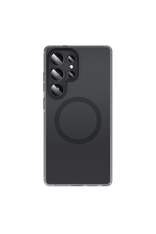 Galaxy S25 Ultra Kılıf Magsafe Şarj Özellikli Lucid Armor Kapak Siyah