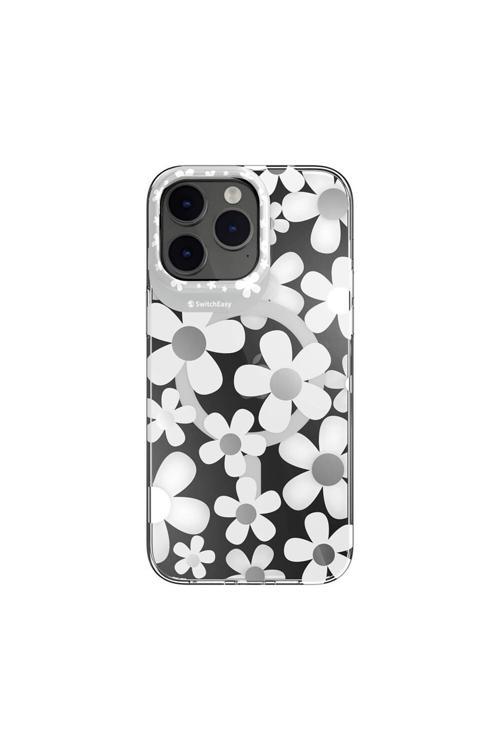 İphone 14 Pro Max Uyumlu Kılıf Magsafe Çift Imd Baskılı Lisanslı Artist-M Fleur Gri