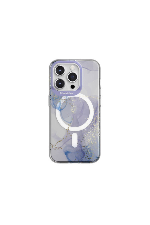 İphone 15 Pro Uyumlu Kılıf Magsafe Özellikli Çift Imd Baskılı Lisanslı Artist-M Veil Mor